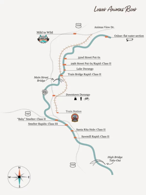 Upper Animas River Map