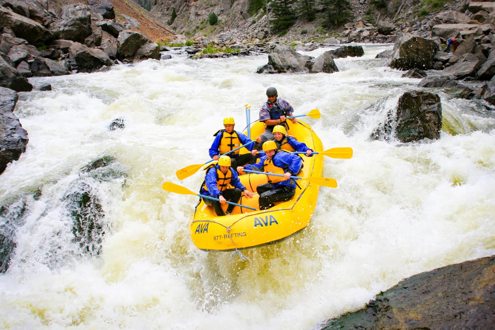 A view downstream of the Applesauce Rapid