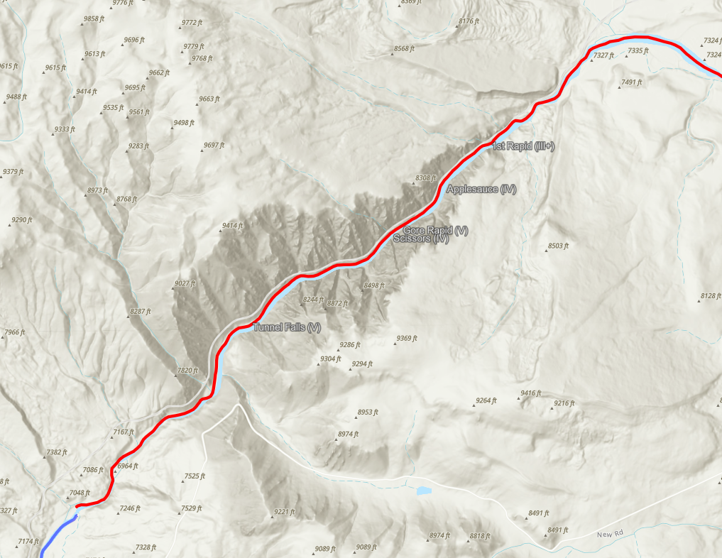 Upper Animas River Map